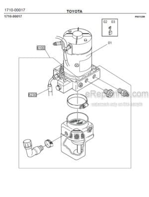 Photo 10 - Toyota 7PML20-6 7PML20-8 Spare Parts Catalogue Powered Pallet Truck 213285 SN580443-