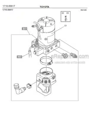 Photo 4 - Toyota 7PML20-6 7PML20-8 Spare Parts Catalogue Powered Pallet Truck 213285 SN580443-