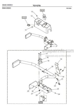 Photo 9 - Toyota 7PML20-6 7PML20-8 Spare Parts Catalogue Powered Pallet Truck 213481 SN583112-