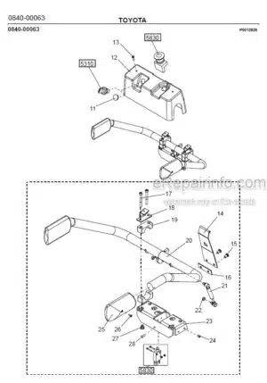 Photo 3 - Toyota 7PML20-6 7PML20-8 Spare Parts Catalogue Powered Pallet Truck 213481 SN583112-