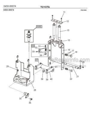 Photo 7 - Toyota 7PML20-6 7PML20-8 Spare Parts Catalogue Powered Pallet Truck 218934 SN718954-