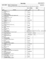 Photo 4 - Toyota 7PML20-6 7PML20-8 Spare Parts Catalogue Powered Pallet Truck 218934 SN718954-