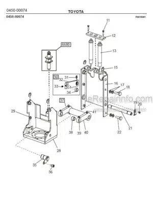 Photo 12 - Toyota 7PML20-6 7PML20-8 Spare Parts Catalogue Powered Pallet Truck 219224 SN723981-