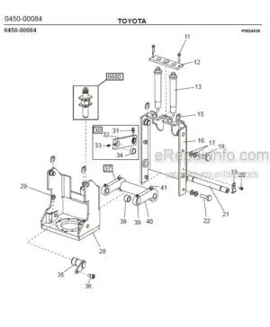 Photo 11 - Toyota 7PML20-6 7PML20-8 Spare Parts Catalogue Powered Pallet Truck 224755 SN910327-