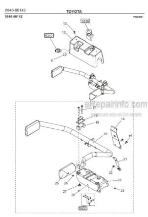 Photo 5 - Toyota 7PML20-6 7PML20-8 Spare Parts Catalogue Powered Pallet Truck 239392 SN955773-