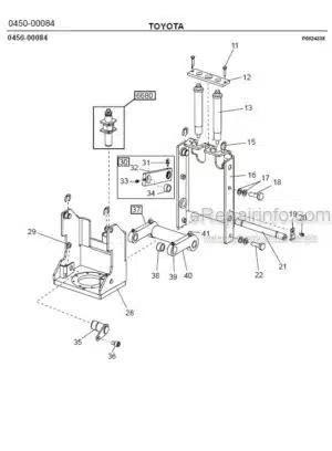 Photo 9 - Toyota 7PML20-6 7PML20-8 Spare Parts Catalogue Powered Pallet Truck 239392 SN955773-