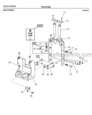 Photo 8 - Toyota 7PML20-6 7PML20-8 Spare Parts Catalogue Powered Pallet Truck 243227 SN963650-