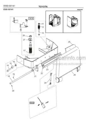 Photo 7 - Toyota 7PML20-6 7PML20-8 Spare Parts Catalogue Powered Pallet Truck 244860 SN970566-