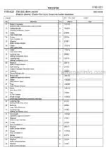 Photo 4 - Toyota 7PML20-6 7PML20-8 Spare Parts Catalogue Powered Pallet Truck 201146 SN432442-