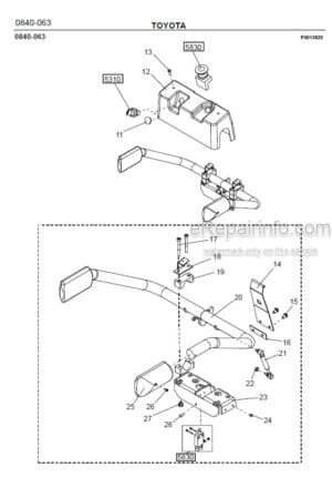 Photo 9 - Toyota 7PML20-6 7PML20-8 Spare Parts Catalogue Powered Pallet Truck 202599 SN434185-