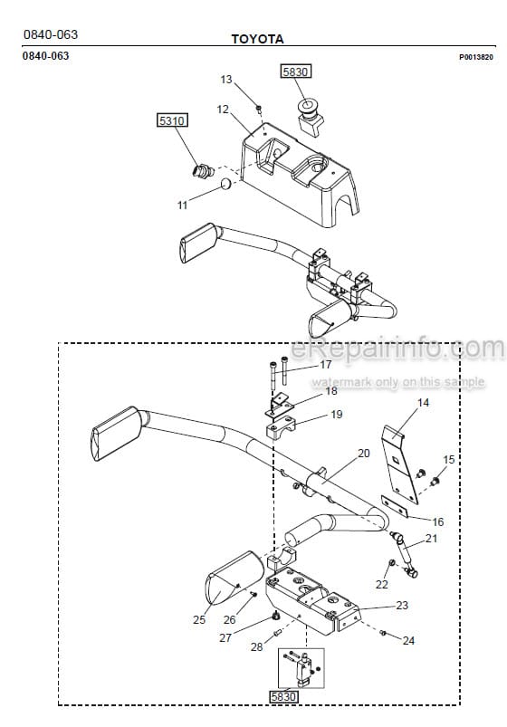 Photo 1 - Toyota 7PML20-6 7PML20-8 Spare Parts Catalogue Powered Pallet Truck 202599 SN434185-