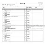 Photo 4 - Toyota 7PML20-6 7PML20-8 Spare Parts Catalogue Powered Pallet Truck 202599 SN434185-