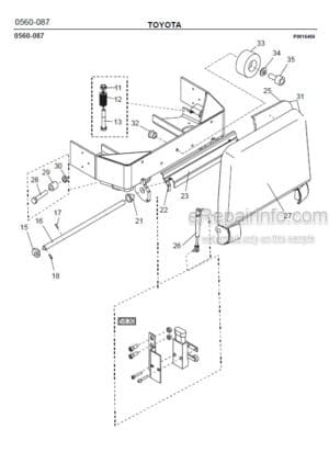 Photo 8 - Toyota 7PML20-6 7PML20-8 Spare Parts Catalogue Powered Pallet Truck 203104 SN552464-