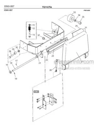Photo 8 - Toyota 7PML20-6 7PML20-8 Spare Parts Catalogue Powered Pallet Truck 203104 SN552464-