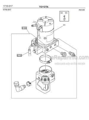 Photo 7 - Toyota 7PML20-6 7PML20-8 Spare Parts Catalogue Powered Pallet Truck 208715 SN561306-