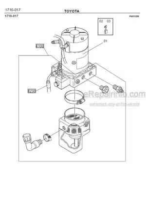 Photo 7 - Toyota 7PML20-6 7PML20-8 Spare Parts Catalogue Powered Pallet Truck 208715 SN561306-