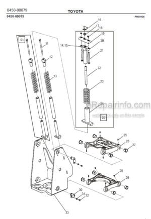 Photo 5 - Toyota 7SLL12.5F 7SLL16F Spare Parts Catalogue Powered Pallet Stacker 224823 SN910327-