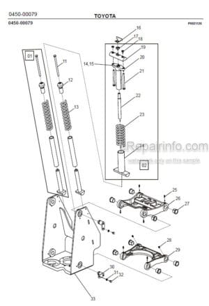 Photo 6 - Toyota 7SLL12.5F 7SLL16F Spare Parts Catalogue Powered Pallet Stacker 224823 SN910327-