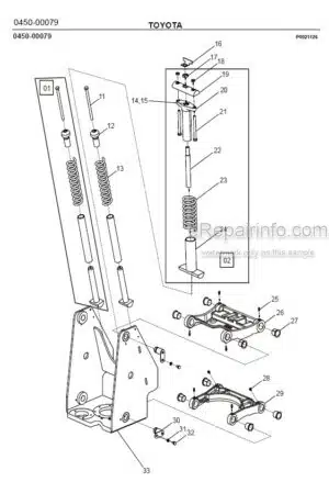 Photo 6 - Toyota 7SLL12.5F 7SLL16F Spare Parts Catalogue Powered Pallet Stacker 224823 SN910327-