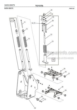 Photo 6 - Toyota 7SLL12.5F 7SLL16F Spare Parts Catalogue Powered Pallet Stacker 224823 SN910327-