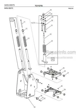Photo 5 - Toyota 7SLL12.5F 7SLL16F Spare Parts Catalogue Powered Pallet Stacker 227775 SN922031-
