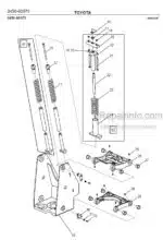 Photo 2 - Toyota 7SLL12.5F 7SLL16F Spare Parts Catalogue Powered Pallet Stacker 230923 SN934730-