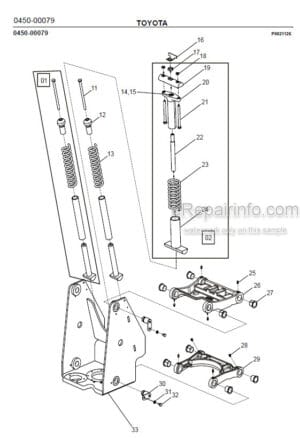 Photo 5 - Toyota 7SLL12.5F 7SLL16F Spare Parts Catalogue Powered Pallet Stacker 239416 SN952238-
