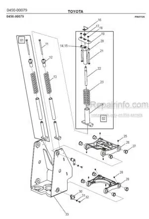 Photo 3 - Toyota 7SLL12.5F 7SLL16F Spare Parts Catalogue Powered Pallet Stacker 230923 SN934730-