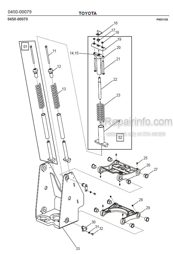 Photo 1 - Toyota 7SLL12.5F 7SLL16F Spare Parts Catalogue Powered Pallet Stacker 230923 SN934730-