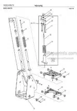Photo 2 - Toyota 7SLL12.5F 7SLL16F Spare Parts Catalogue Powered Pallet Stacker 241264 SN955047-