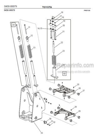 Photo 6 - Toyota 7SLL12.5F 7SLL16F Spare Parts Catalogue Powered Pallet Stacker 239416 SN952238-