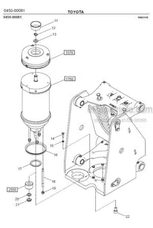Photo 8 - Toyota 7SLL12.5 7SLL16 Spare Parts Catalogue Powered Pallet Stacker 221276 SN738240-
