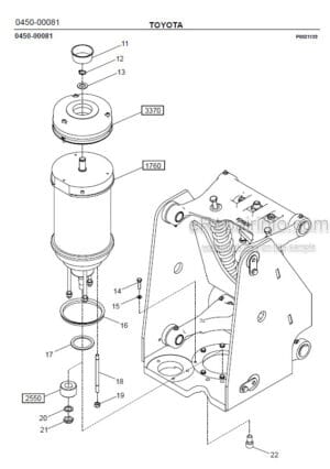 Photo 5 - Toyota 7SLL12.5 7SLL16 Spare Parts Catalogue Powered Pallet Stacker 227771 SN922031-