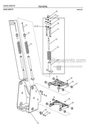 Photo 5 - Toyota 7SLL12.5 7SLL16 Spare Parts Catalogue Powered Pallet Stacker 227771 SN922031-
