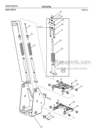 Photo 6 - Toyota 7SLL12.5 7SLL16 Spare Parts Catalogue Powered Pallet Stacker 227771 SN922031-