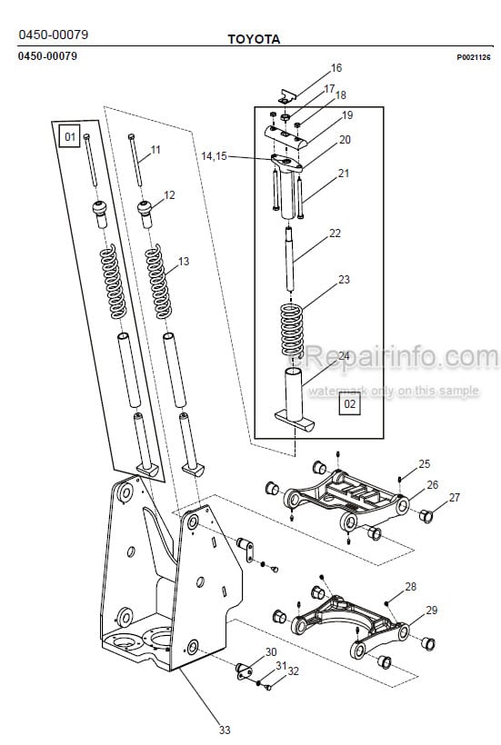 Photo 1 - Toyota 7SLL13.5S Spare Parts Catalogue Powered Pallet Stacker 230920 SN934730-