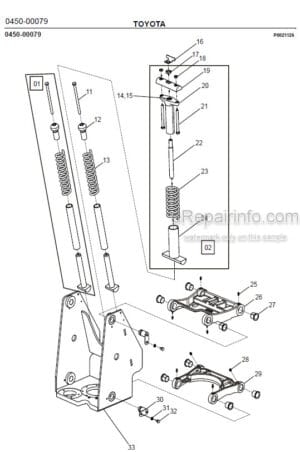 Photo 6 - Toyota 7SLL13.5S Spare Parts Catalogue Powered Pallet Stacker 230920 SN934730-