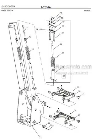 Photo 2 - Toyota 7SLL13.5S Spare Parts Catalogue Powered Pallet Stacker 239410 SN952238-