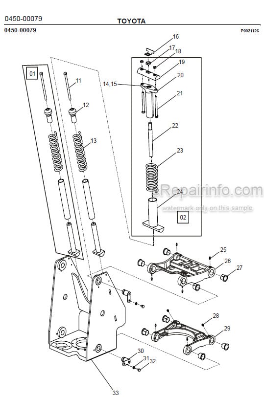 Photo 1 - Toyota 7SLL13.5S Spare Parts Catalogue Powered Pallet Stacker 239410 SN952238-