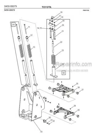 Photo 1 - Toyota 7SLL13.5S Spare Parts Catalogue Powered Pallet Stacker 241266 SN955047-