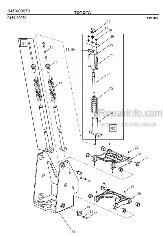 Photo 1 - Toyota 7SLL13.5S Spare Parts Catalogue Powered Pallet Stacker 241266 SN955047-