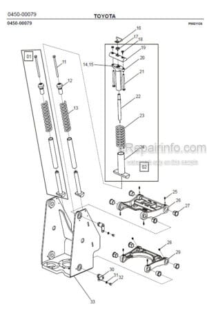 Photo 5 - Toyota 7SLL13.5S Spare Parts Catalogue Powered Pallet Stacker 227773 SN922031-