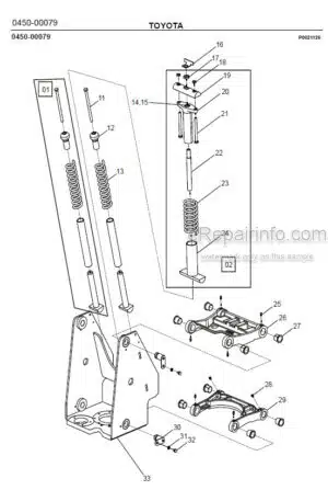 Photo 5 - Toyota 7SLL13.5S Spare Parts Catalogue Powered Pallet Stacker 227773 SN922031-