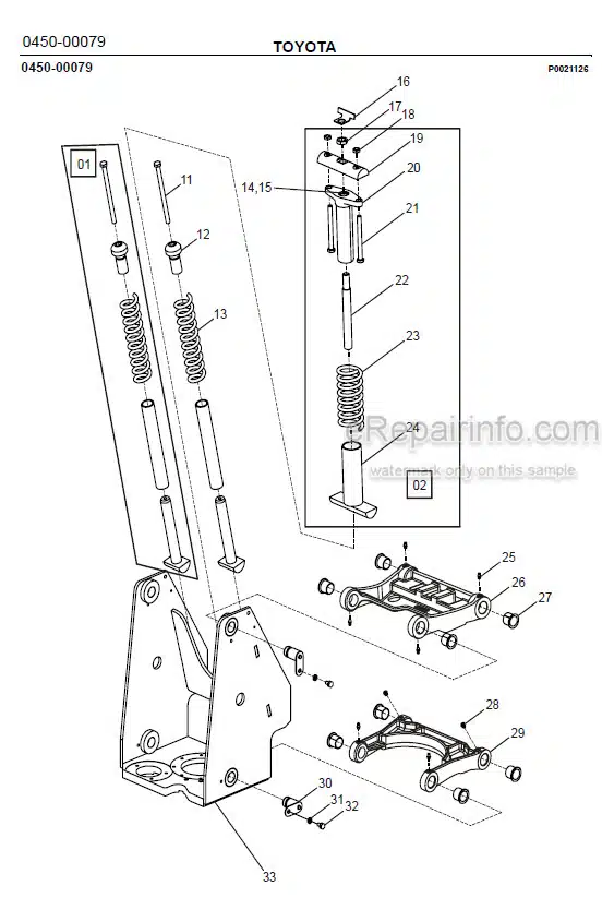 Photo 1 - Toyota 7SLL13.5S Spare Parts Catalogue Powered Pallet Stacker 227773 SN922031-