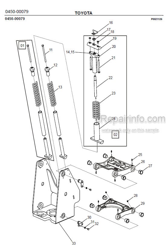 Photo 1 - Toyota 7SLL13.5S Spare Parts Catalogue Powered Pallet Stacker 229035 SN925298-