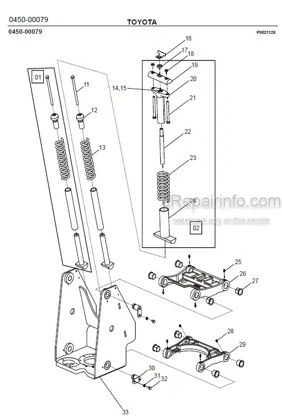 Photo 1 - Toyota 7SLL13.5S Spare Parts Catalogue Powered Pallet Stacker 229035 SN925298-