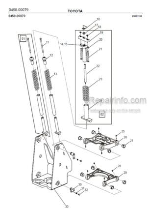 Photo 7 - Toyota 7SLL13.5S Spare Parts Catalogue Powered Pallet Stacker 221314 SN738240-