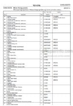 Photo 4 - Toyota 7SLL13.5S Spare Parts Catalogue Powered Pallet Stacker 221314 SN738240-