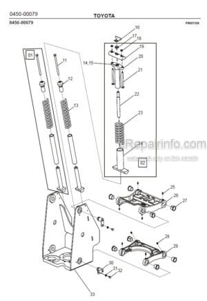 Photo 5 - Toyota 7SM08F Spare Parts Catalogue Powered Pallet Stacker 223700 SN902019-