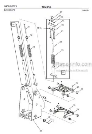 Photo 5 - Toyota 7SM08F Spare Parts Catalogue Powered Pallet Stacker 223700 SN902019-